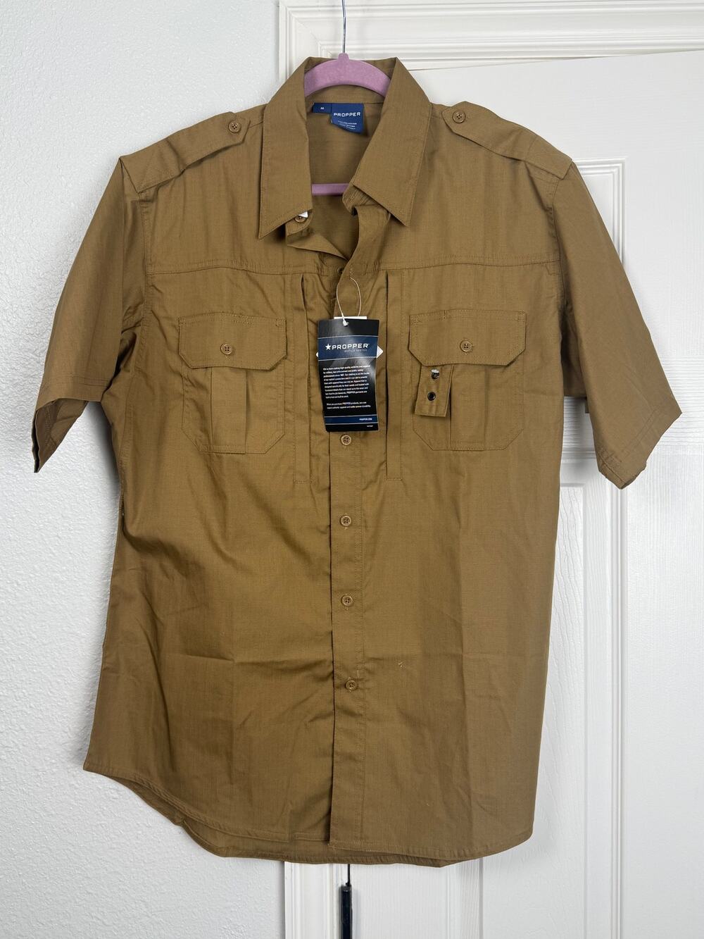 Propper Core Tactical Shirt Medium Khaki Teflon Shield+ NWT